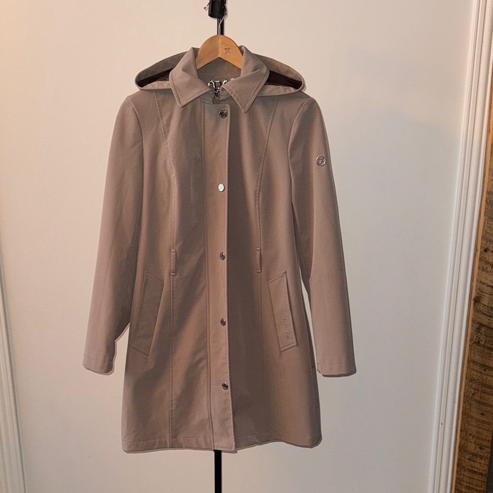 Calvin Klein taupe raincoat-Size S